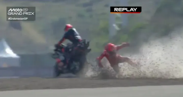 Marc Marquez pad sa motora/Foto: 