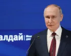 Russia's President Vladimir Putin delivers a speech during the Valdai Discussion Club annual international conference in Sochi, Russia, October 2, 2025. Sputnik/Mikhail Metzel/Pool via REUTERS ATTENTION EDITORS - THIS IMAGE WAS PROVIDED BY A THIRD PARTY./Mikhail Metzel