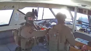 A screengrab from a live stream video shows Israeli navy forces aboard the Gaza-bound vessel Captain Nikos, part of the Global Sumud Flotilla, which flotilla organisers report has been intercepted, October 2, 2025. Global Sumud Flotilla/Handout via REUTERS THIS IMAGE HAS BEEN SUPPLIED BY A THIRD PARTY. MANDATORY CREDIT. NO RESALES. NO ARCHIVES./Global Sumud Flotilla