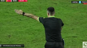 Gol Vukovića protiv Rudara (FOTO: Screenshot/Arenasport)/Foto: 