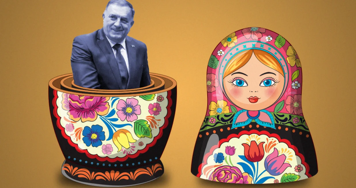 Selimbegović govori o ulozi Milorada Dodika u ruskoj strategiji destabilizacije Balkana, te načinu na koji Kremlj i njegovi predstavnici kroz propagandu, laži i pritiske pokušavaju relativizirati agresiju u Ukrajini i potkopati institucije BiH. Autorica ukazuje da Moskva koristi Dodika kao alat, dok istovremeno ruski zvaničnici otvoreno šire manipulacije i negiraju suverenitet BiH, nastojeći je svesti na etničke lidere i plemensku logiku./Benjamin Krnić