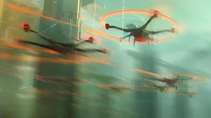 Vizual za kolumnu đure kozara, dronovi, Elektronikom protiv dronova/Benjamin Krnić