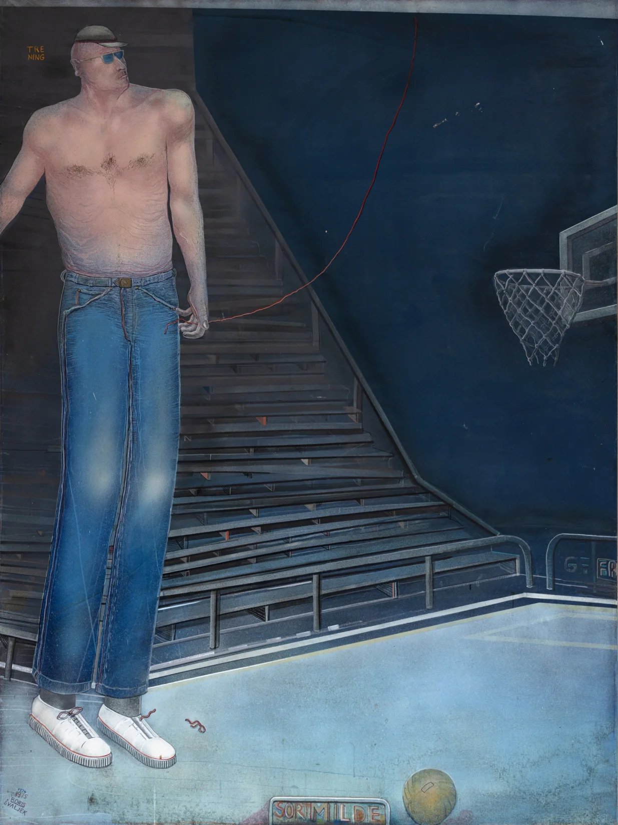 "Trening Košarkaš", 1974-75, vl. Mirko Ujdenica, Bruxselles/