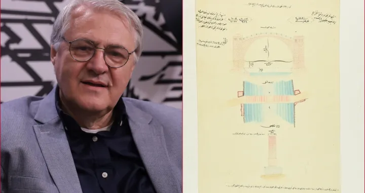 safet oručević, stari most, nacrt, slika/Ilustracija