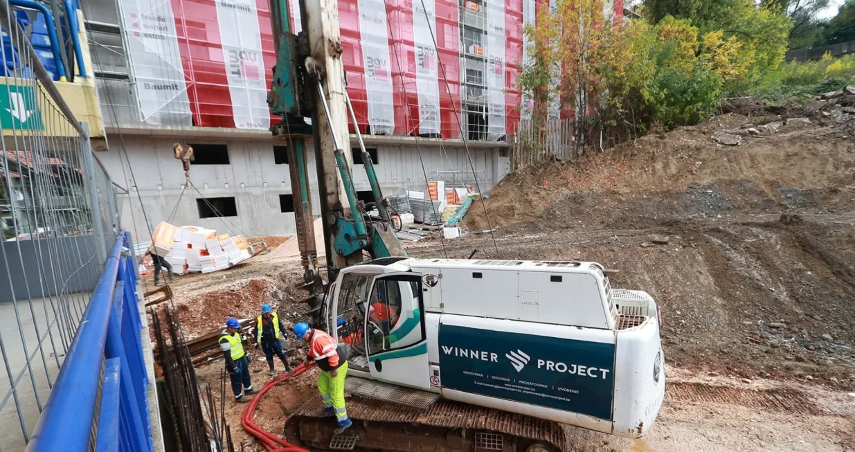 Izgradnja južne tribine stadiona Grbavica/Foto: 