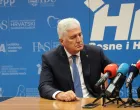 MOSTAR, 18. kolovoza (FENA) – Sa sjednice Predsjedništava Hrvatske demokratske zajednice Bosne i Hercegovine i Hrvatske demokratske zajednice Republike Hrvatske, koja je održana danas u Mostaru, lideri dviju sestrinskih stranaka poručili kako je ključno osigurati funkcionalnosti institucija Bosne i Hercegovine, te izbjeći svaki oblik destabilizacije države. (Foto FENA/Branka Soldo)/Branka Soldo