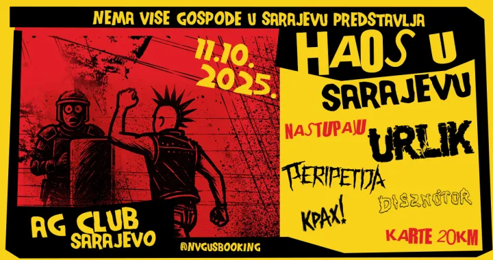 Četiri benda u AG Clubu u Sarajevu/