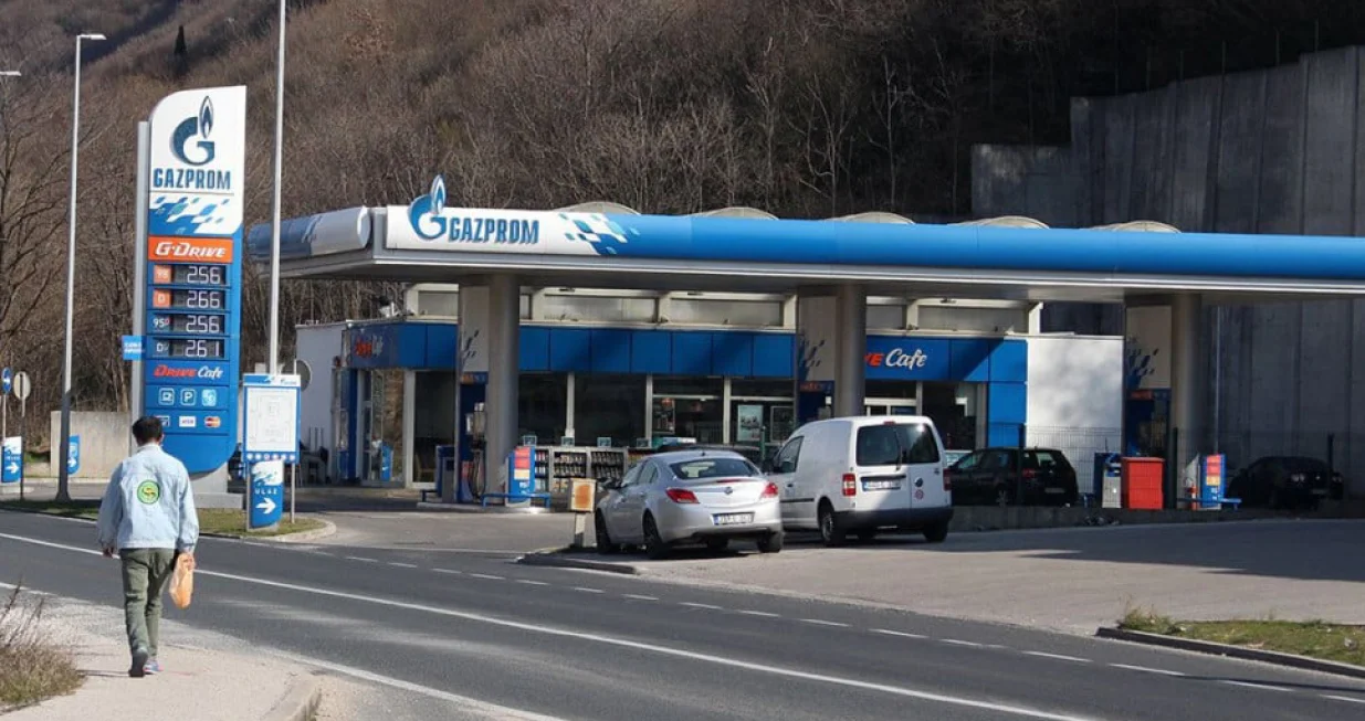 gazprom pumpa, benzinska pumpa, gazprom/Hercegovina.info