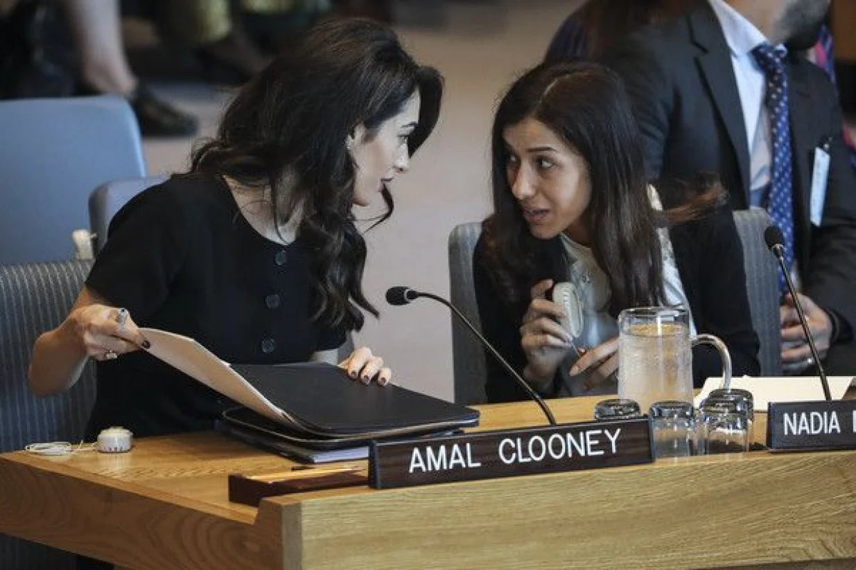 Amal Clooney i Nadia Murad u OUN-u/