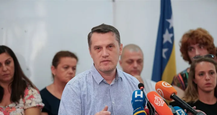 Aldin Huskić, predsjednik Vijeća uposlenika NUBBiH/FENA/