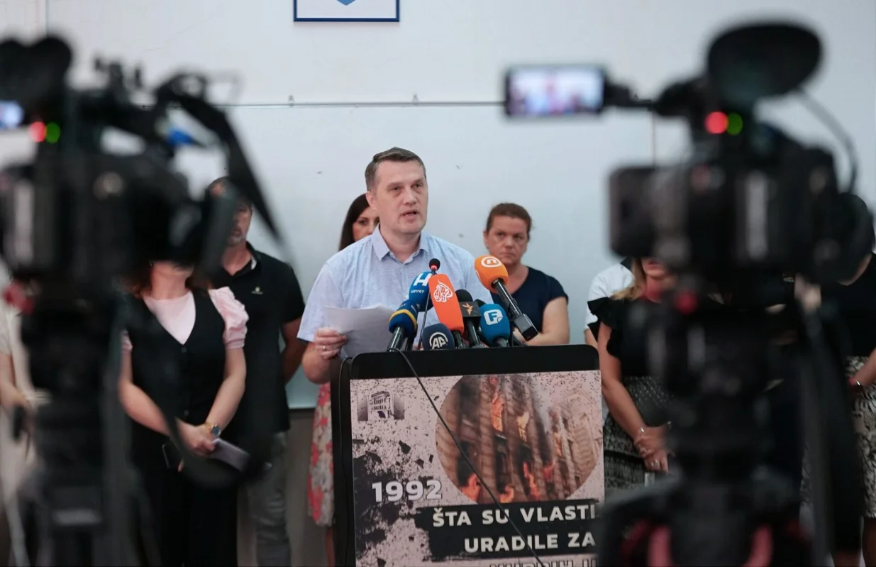 Aldin Huskić, predsjednik Vijeća uposlenika NUBBiH/FENA/