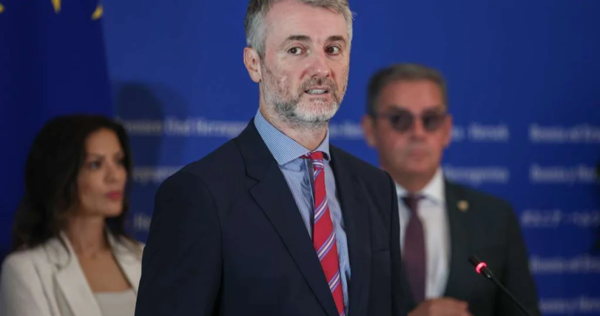 Edin Forto, press konferencija ministra prometa i komunikacija BiH/Fena