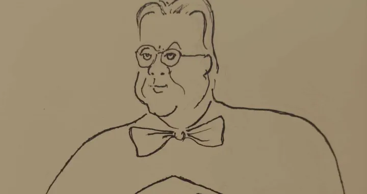 Mahmud Latifić omaž Halidu Bešliću, ilustracija/Mahmud Latifić