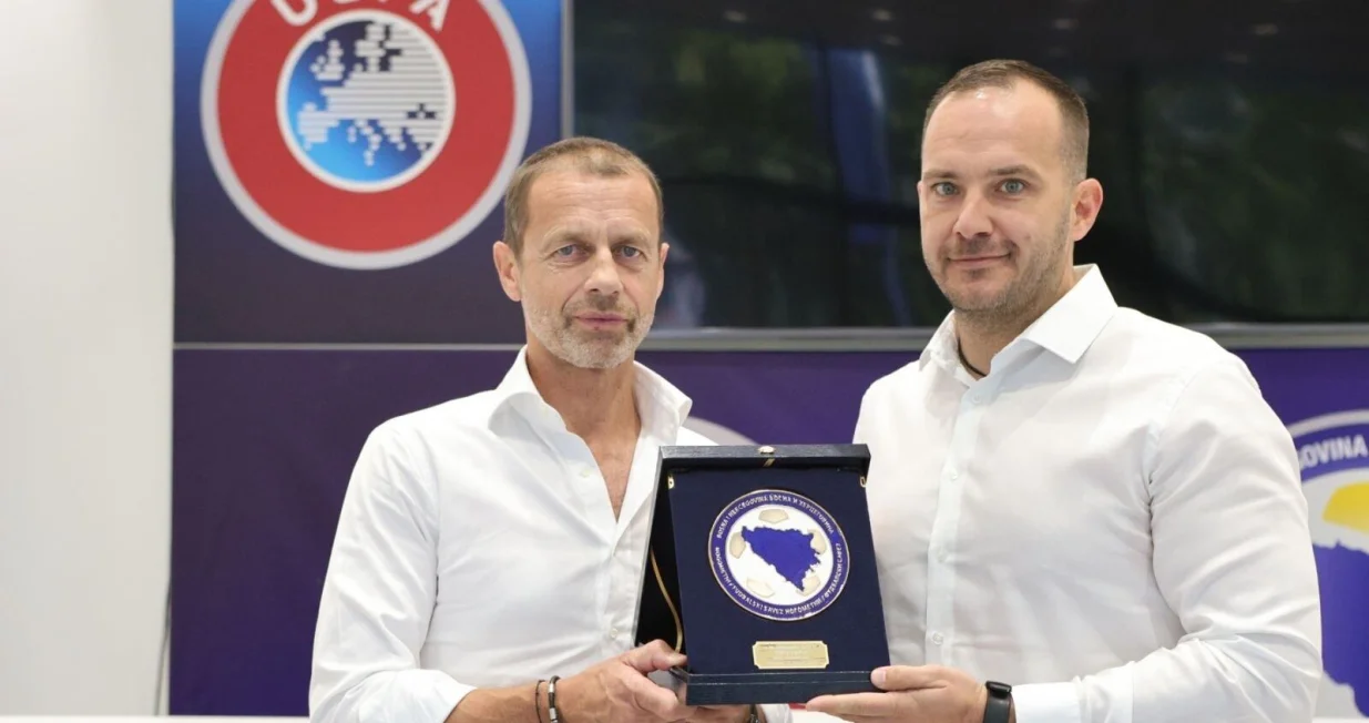 Vico Zeljković i Aleksander Čeferin/Foto: 