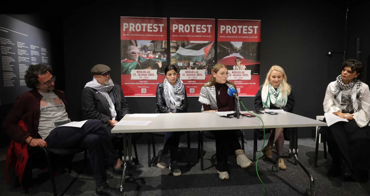 Protestni skup Bosna i Hercegovina za slobodnu Palestinu/Senad Gubelić