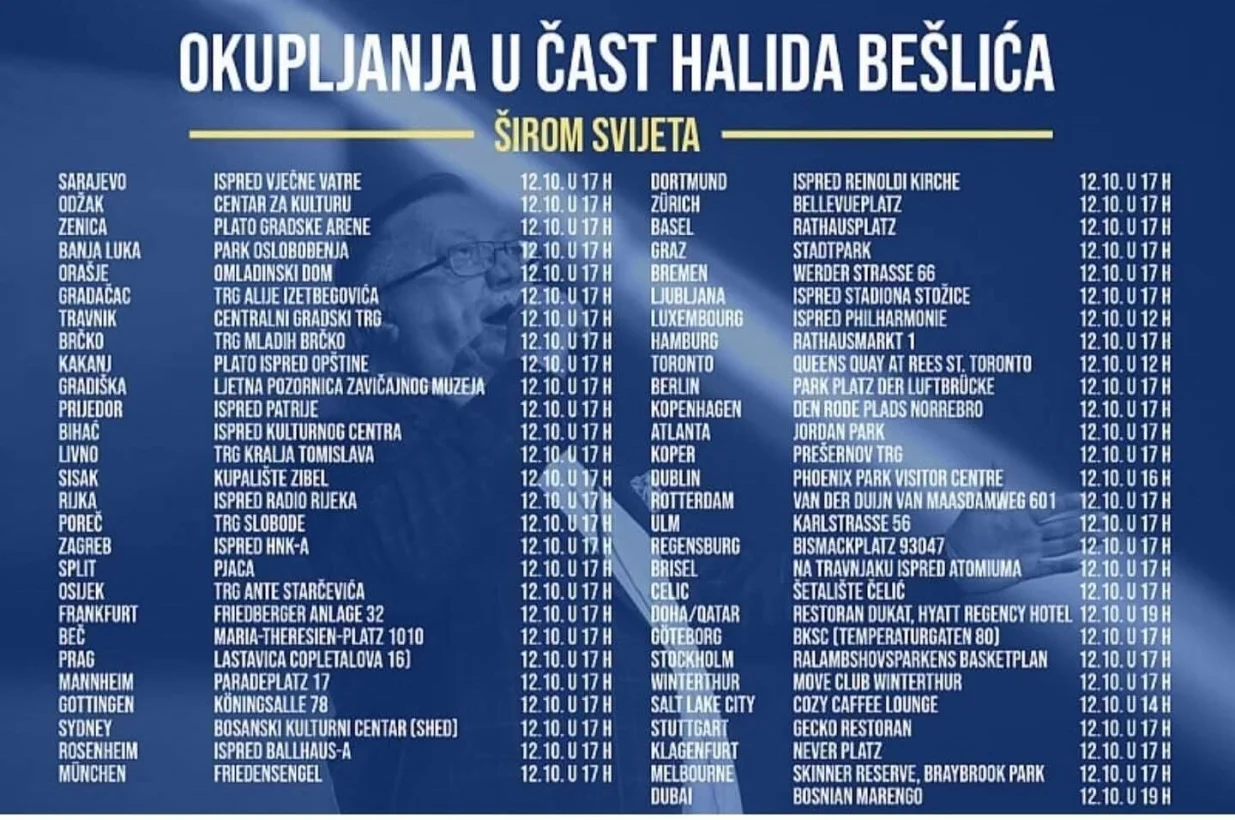 okupljanja za halida gradovi širom svijeta/