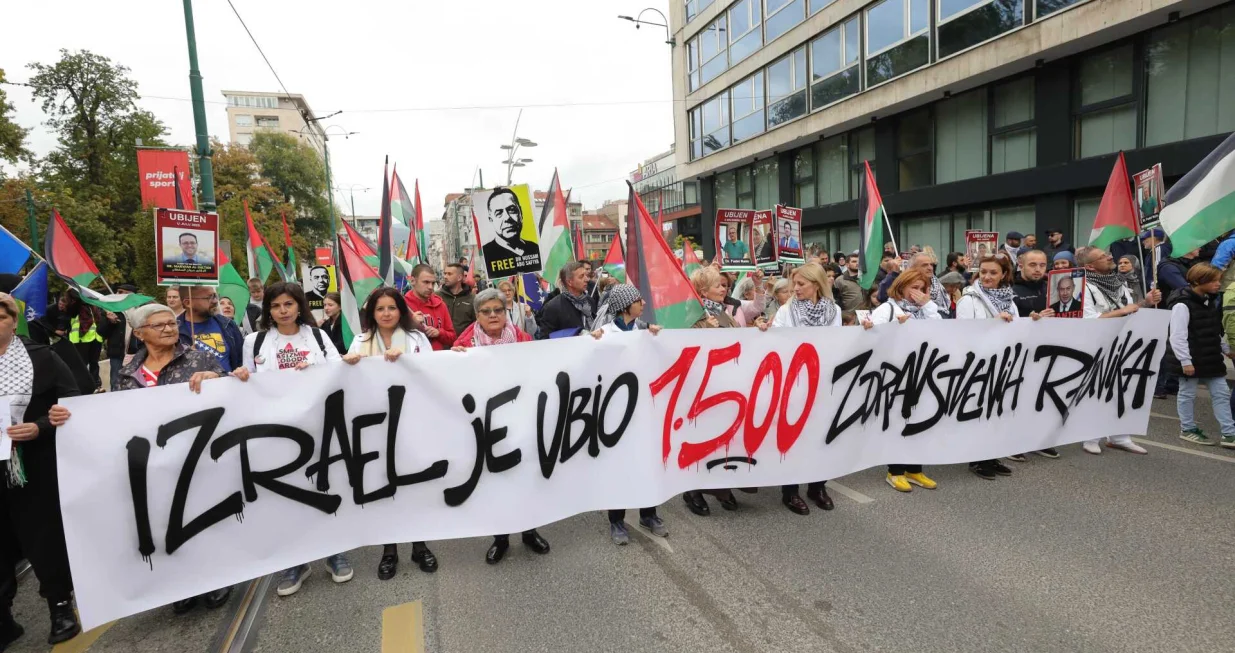 Protest "Bosna i Hercegovina za slobodnu Palestinu", Sarajevo/Senad GubeliĆ