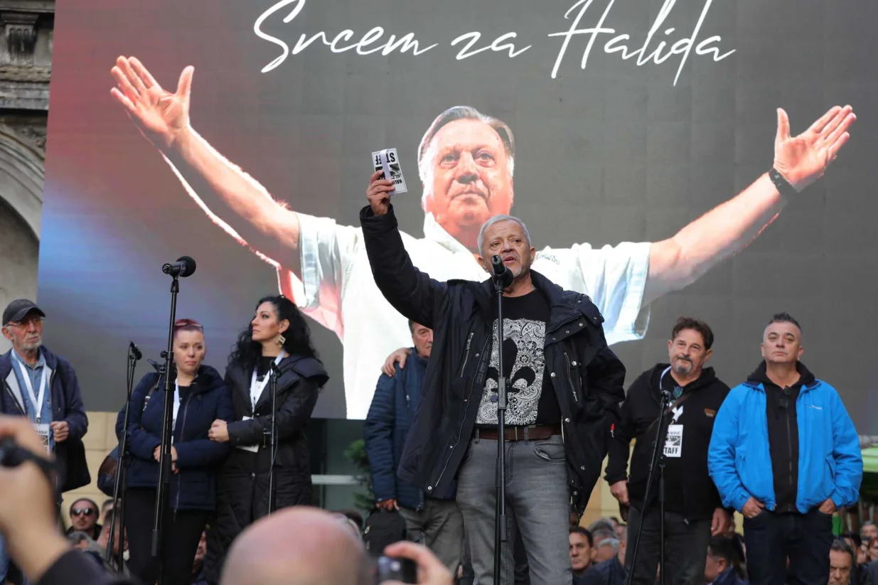 Sarajlije na skupu u čast Halida Bešlića/Senad Gubelić