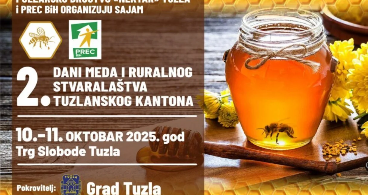 Trg slobode zamirisao na med: Sajam "Medina" u Tuzli 10. i 11. oktobra okupio pčelare iz cijele regije/