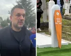 Elmedin Konaković na groblju Bare, gdje će danas biti ukopan Halid Bešlić//