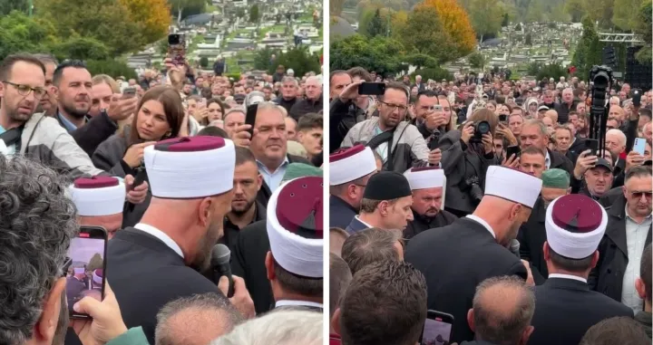 Muhamed ef. Velić, ukopan Halid Bešlić//