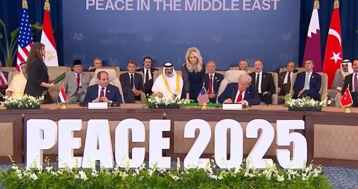 Ceremonija potpisivanja mirovnog plana/Screenshot/