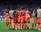 Soccer Football - UEFA Champions League - Newcastle United v FC Barcelona - St James' Park, Newcastle, Britain - September 18, 2025 FC Barcelona's Marcus Rashford celebrates scoring their first goal with teammates REUTERS/Scott Heppell/Foto: Scott Heppell