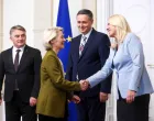 Von der Leyen sa članovima Predsjedništva BiH/Damir Deljo