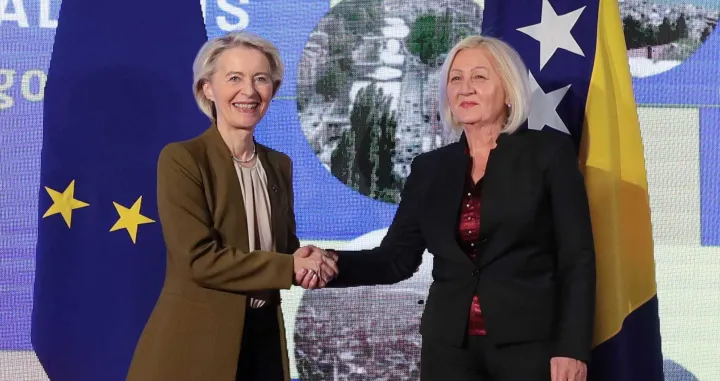 Ursula von der Leyen i Borjana Krišto, sastanak u Sarajevu/Damir Deljo