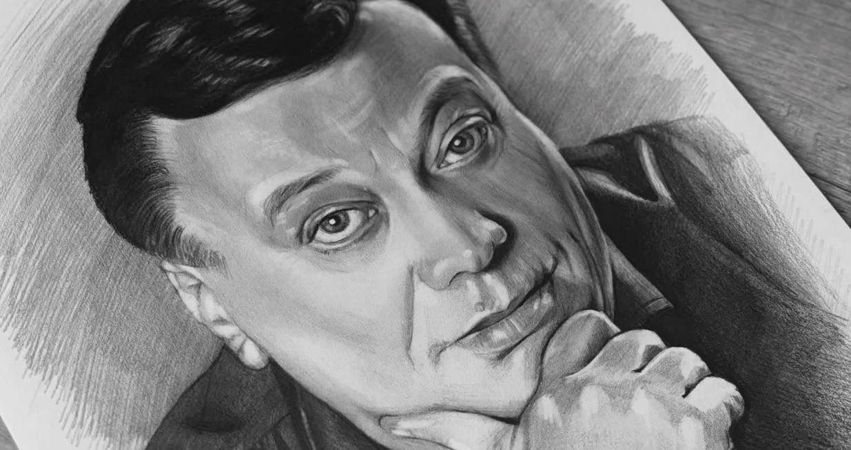 Jedan od prodatih portreta Halida Bešlića/Elma Jelovac Art