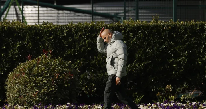 Soccer Football - UEFA Champions League - Chelsea Training - Cobham Training Centre, Cobham, Britain - September 29, 2025 Chelsea manager Enzo Maresca during training Action Images via Reuters/Andrew Couldridge/Foto: Andrew Couldridge