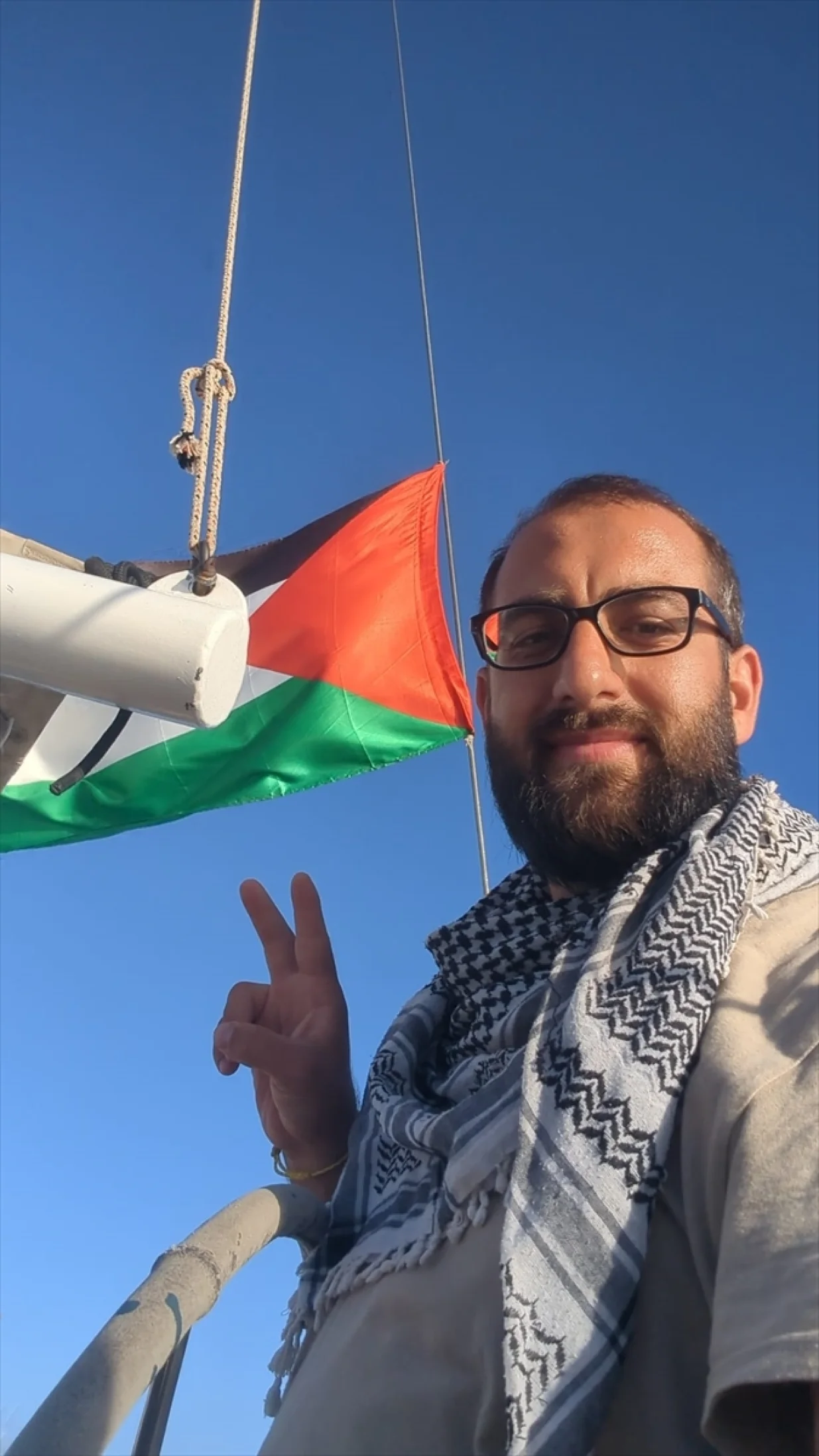 Muhammed Huzeyfe Kucukaytekin iz Sarajeva jedan je od učesnika humanitarne Sumud flote, na putu ka Gazi/Privatni Album