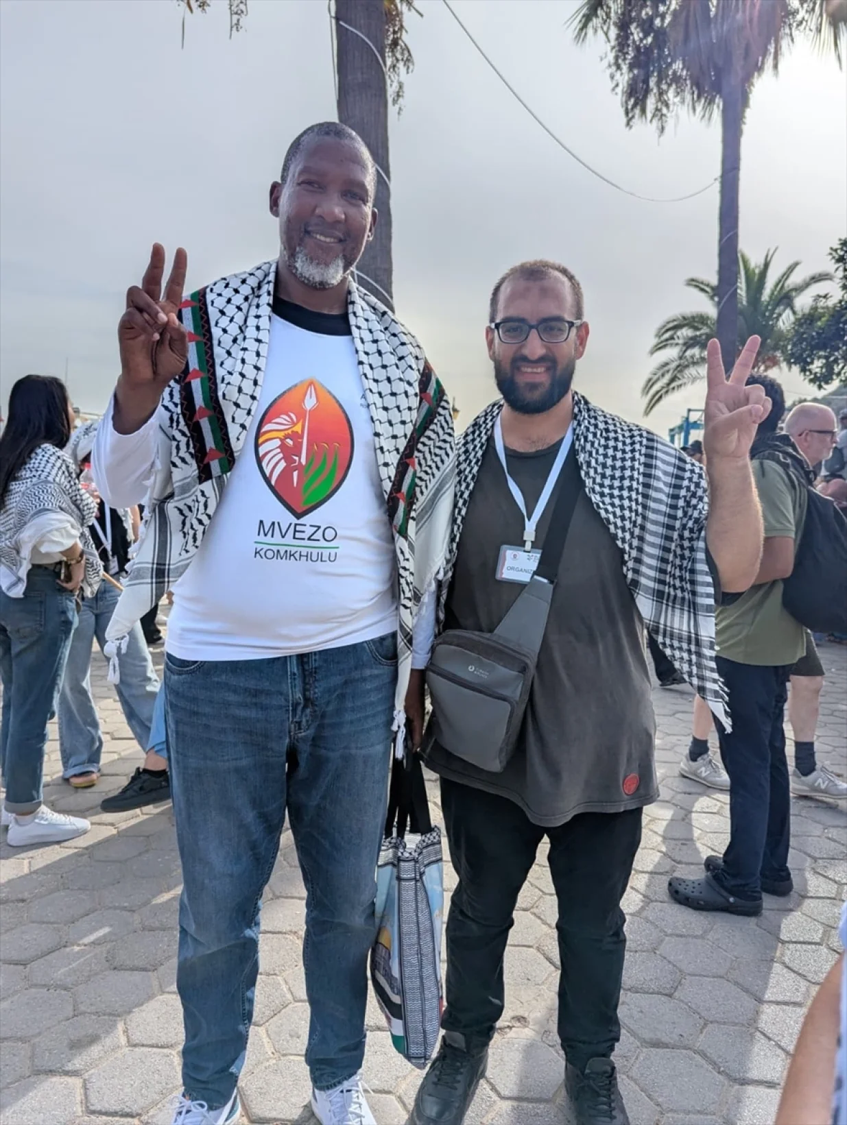 Zwelivelile Mandla Mandela i Muhammed Huzeyfe Kucukaytekin iz Sarajeva jedan je od učesnika humanitarne Sumud flote, na putu ka Gazi/Privatni Album