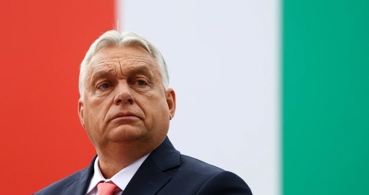 Hungarian Prime Minister Viktor Orban attends an event to mark the 130th anniversary of construction of the Maria Valeria Bridge in Esztergom, Hungary, September 28, 2025. REUTERS/Bernadett Szabo/Bernadett Szabo