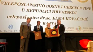 Zlatna nagrada i priznanje "GLOBALLOCAL" za ambasadoricu BiH u Hrvatskoj Elmu Kovačević-Bajtal//