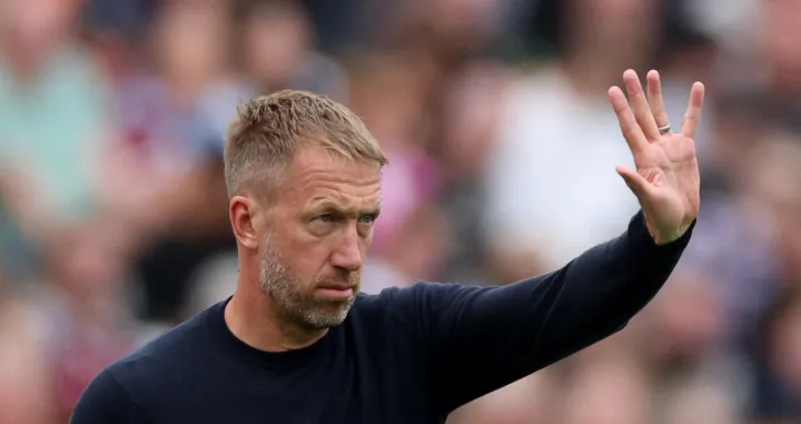 Soccer Football - Premier League - West Ham United v Crystal Palace - London Stadium, London, Britain - September 20, 2025 West Ham United manager Graham Potter reacts Action Images via Reuters/John Sibley EDITORIAL USE ONLY. NO USE WITH UNAUTHORIZED AUDIO, VIDEO, DATA, FIXTURE LISTS, CLUB/LEAGUE LOGOS OR 'LIVE' SERVICES. ONLINE IN-MATCH USE LIMITED TO 120 IMAGES, NO VIDEO EMULATION. NO USE IN BETTING, GAMES OR SINGLE CLUB/LEAGUE/PLAYER PUBLICATIONS. PLEASE CONTACT YOUR ACCOUNT REPRESENTATIVE FOR FURTHER DETAILS../Foto: John Sibley