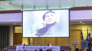 SARAJEVO, BIH - 17. OKTOBAR 2025 - Alija IzetbegoviД‡ je bio glas pravde, vjere i ljudskog dostojanstva, poruДЌeno je u petak u glavnom gradu Bosne i Hercegovine, Sarajevu, gdje je otvoren simpozij вЂћAlija IzetbegoviД‡ u povodu 100. godiЕЎnjice roД'enjaвЂњ, koji su zajedniДЌki organizovali Univerzitet Erciyes i Internacionalni univerzitet u Sarajevu (IUS) (SamД±r JordamovД±c - Anadolu Agency)/