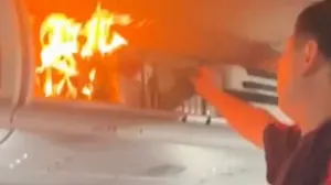 Drama na letu, Kina, prtljag, požar/