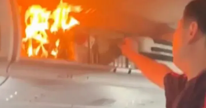 Drama na letu, Kina, prtljag, požar/