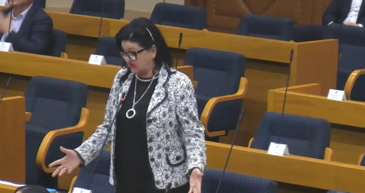 Nataša Radulović, zastupnica SNSD-a i dugogodišnja saradnica Milorada Dodika/Screenshot