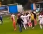 Žestoka tuča navijača i igrača u Srbiji (FOTO: Screenshot/Instaram)/Foto: 