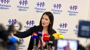 Jelena Trivić, predsjednica Narodnog fronta/Narodni Front