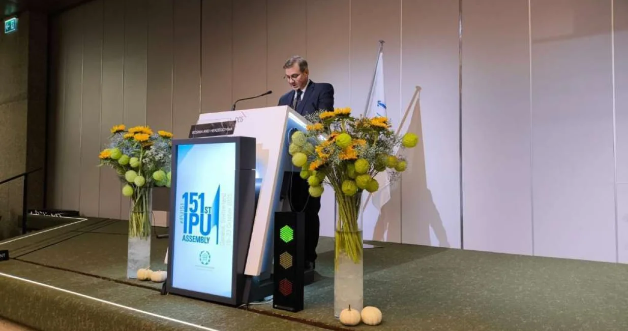 Denis Zvizdić u Ženevi/Sektor za odnose s javnošću PS BiH//