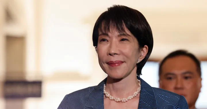 Leader of Japan's ruling Liberal Democratic Party (LDP) Sanae Takaichi arrives for a meeting with Japan Innovation Party's, known as Ishin, leader Hirofumi Yoshimura and co-leader Fumitake Fujita, at Japan's National Diet Building in Tokyo, Japan, October 20, 2025. REUTERS/Kim Kyung-Hoon/Kim Kyung-hoon