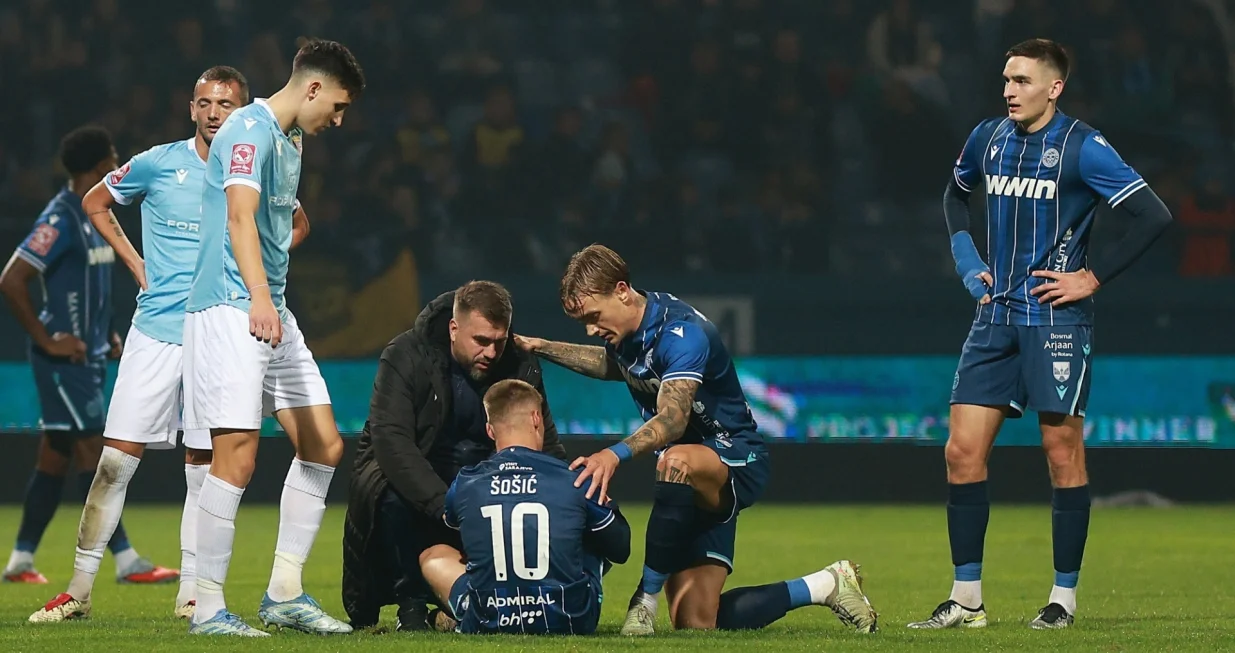 Madžid &Scaron;o&scaron;ić povreda/Foto: Damir Hajdarba&scaron;ić