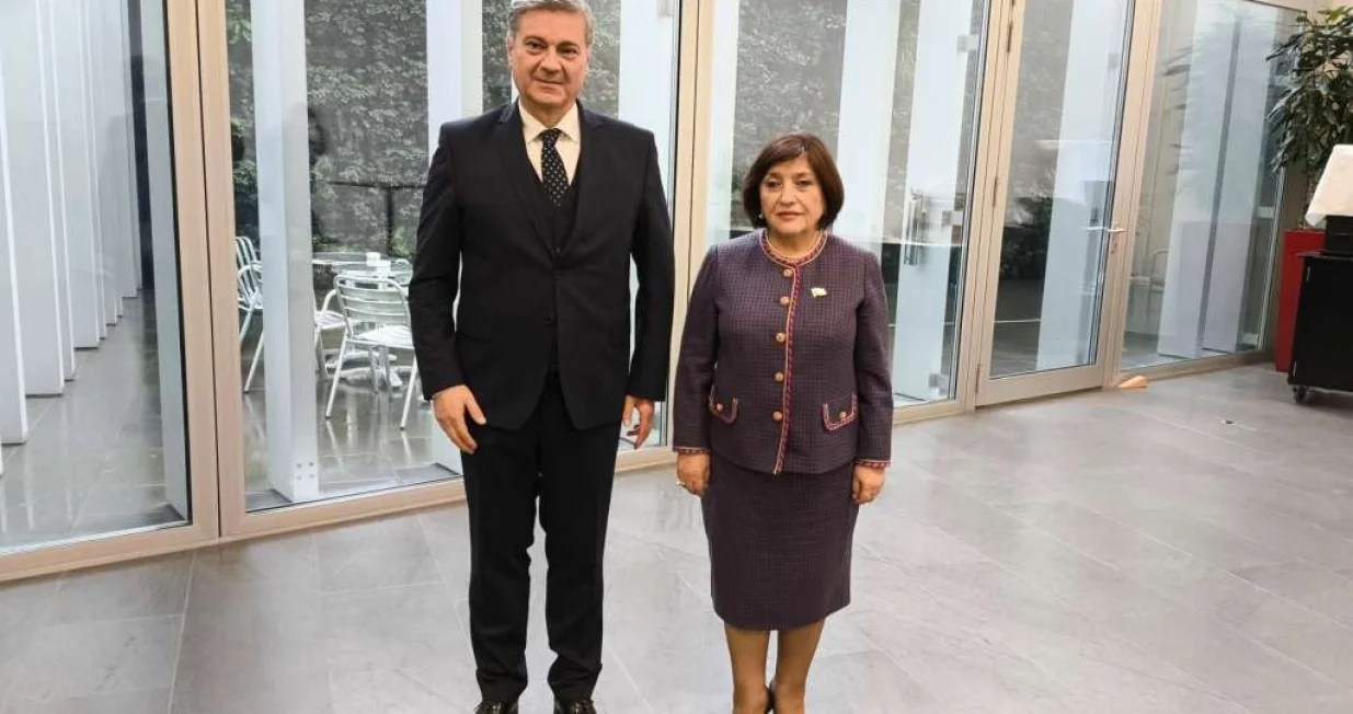 Denis Zvizdić s predsjednicom Narodne skupštine Republike Azerbejdžan Sahibom Gafarovom/Sektor Za Odnose S Javnošću Psbih 