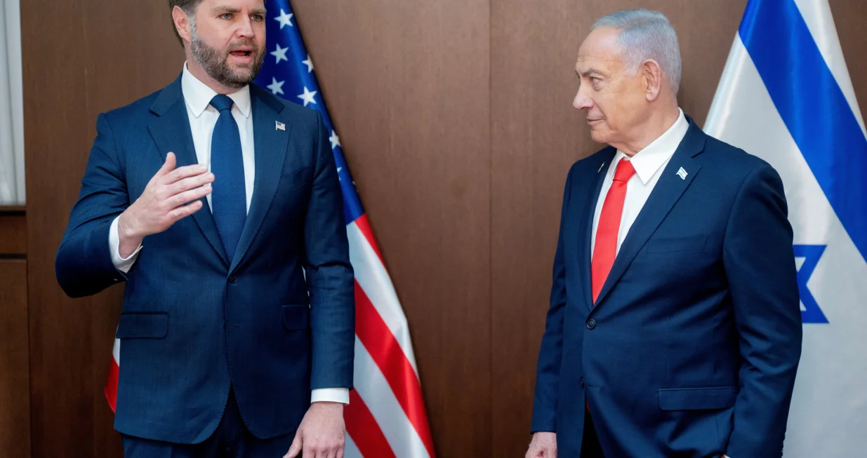 Vance i Netanyahu u Jerusalemu/Nathan Howard