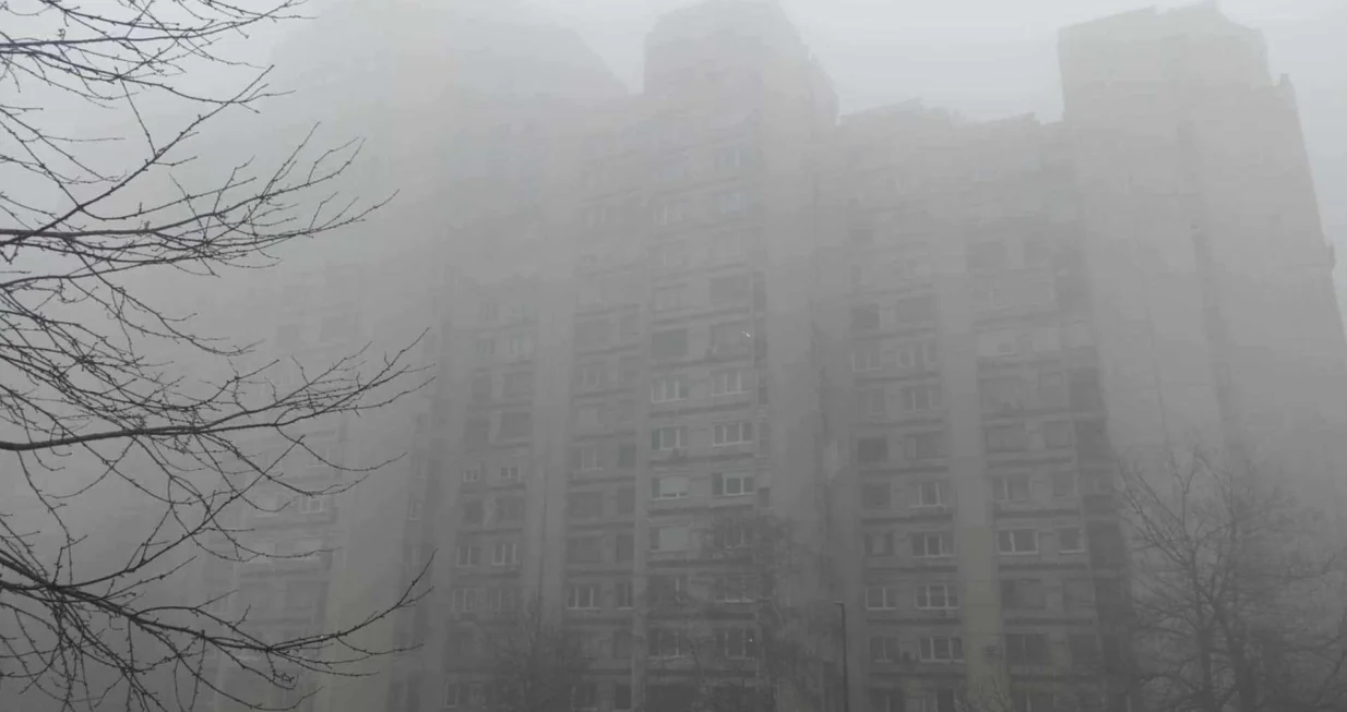 Magla, Sarajevo, zagađen zrak, vrijeme, slaba vidljivost, zagađenost/Edin Barimac