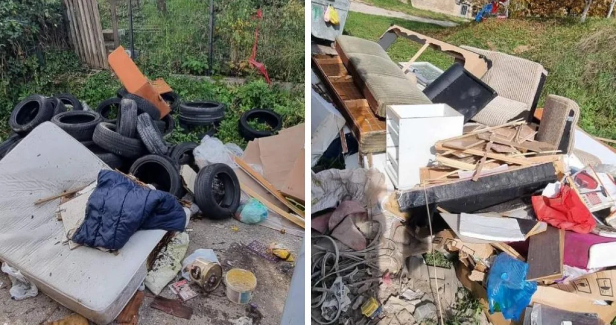 Smeće širom Novog Grada u Sarajevu/Kjkp Rad