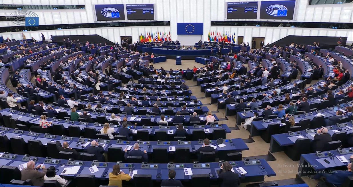 Evropski parlament, sjednica, Srebrenica/Print Screen